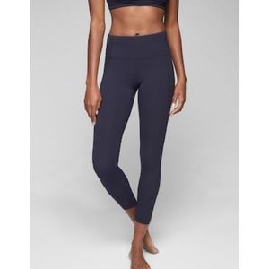 Athleta Navy Salutation 7/8 Pant